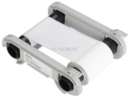 Evolis RCT015NAA: White Monochrome Ribbon 1000 prints/roll. Compatible with Zenius and Primacy Printers.