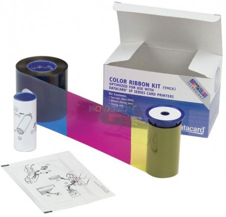 Datacard 534000-112: Color Ribbon Kit 125 prints/roll for Datacard SP25 Plus.