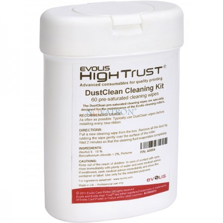 Evolis A5004: Dustclean (60 wipes)