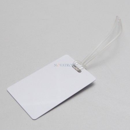 Flexible plastic loop for luggage