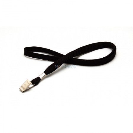 Black Lanyard with a bulldog clip