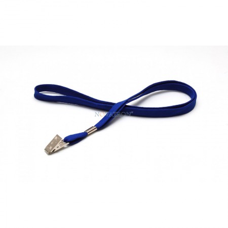 Blue Lanyard with a bulldog clip
