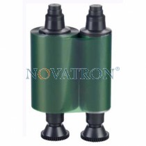 Evolis R2014: Green Monochrome Ribbon 1000 prints/roll. Compatible with Pebble, Dualys, Securion and Quantum Printers.