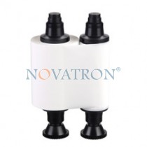 Evolis R2015: White Monochrome Ribbon 1000 prints/roll. Compatible with Pebble, Dualys, Securion and Quantum Printers.