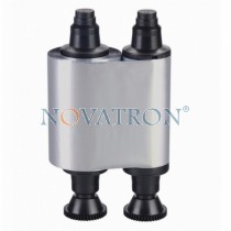 Evolis R2017: Silver Monochrome Ribbon 1000 Prints/roll. Compatible with Evolis Pebble, Dualys, Securion and Quantum Printers.