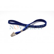 Blue Lanyard with a bulldog clip