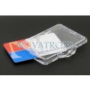 Permanent-Lock Horizontal Rigid Badge Holder