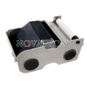 Fargo 45102: Black Ribbon 1000 prints/roll. Compatible with Fargo C50 - DTC1000 - DTC1250e - DTC4000 - DTC4250e.