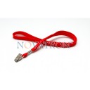 Red Lanyard with a bulldog clip