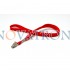 Red Lanyard with a bulldog clip